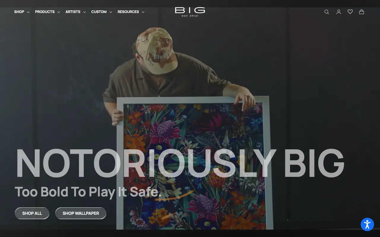Big Wall Decor — E-Commerce project by Zinetics