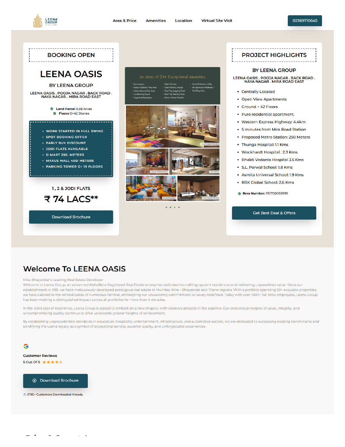 Leena Oasis - Real Estate website by Zinetics